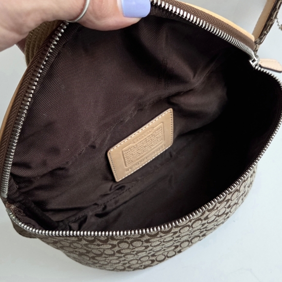 Coack Y2K Logo Fanny Pack Belt Bag, Neutral Tan Canvas & Leather Babe Vibes - Picture 8 of 16